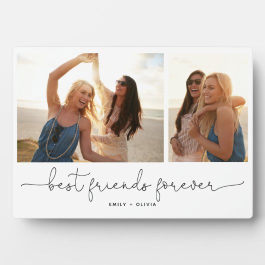 Best Friends Forever 2 Photo Collage Plaque Fotoplaat (voorkant)