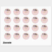Best Friends Forever – 3 foto-collagesticker Ronde Sticker (Vel)