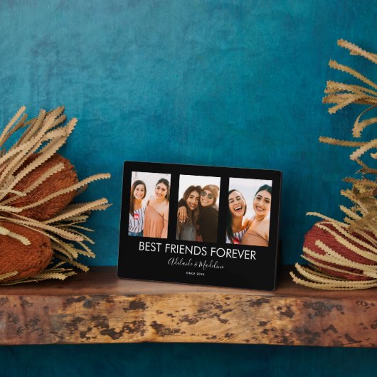 Best Friends Forever 3 Photo Collage Gift Fotoplaat (Zijkant)