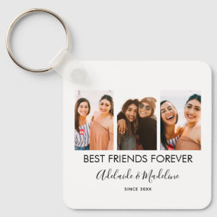Best Friends Forever 3 Photo Collage Gift Sleutelhanger