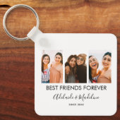 Best Friends Forever 3 Photo Collage Gift Sleutelhanger (Voorkant)