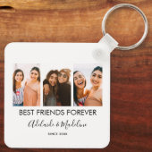 Best Friends Forever 3 Photo Collage Gift Sleutelhanger (Achterkant)