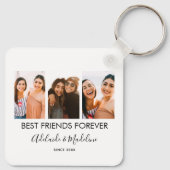 Best Friends Forever 3 Photo Collage Gift Sleutelhanger (Achterkant)