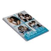 Best Friends Forever Aangepast 4 Foto Collage Notitieboek (Rechterzijde)