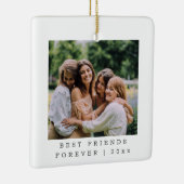 Best Friends Forever Aangepaste Foto op maat Keramisch Ornament (Rechts)