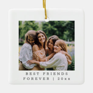Best Friends Forever Aangepaste Foto op maat Keramisch Ornament