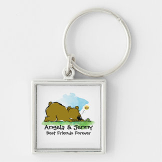 Best Friends Forever - Beer en Caterpilar Sleutelhanger