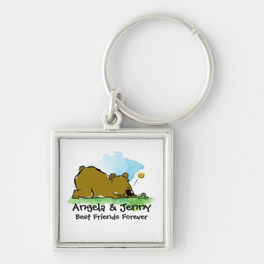 Best Friends Forever - Beer en Caterpilar Sleutelhanger (Voorkant)