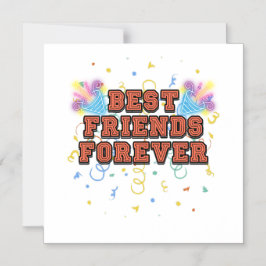 best friends forever,best friend day, funny, party magnetische uitnodiging