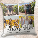 Best Friends Forever - Besties Foto Collage Kussen<br><div class="desc">Viel je beste vriend en vriendschap met een kuilde van de douane foto-collage keepslag. Of het nu een verjaardag of Kerstmis is, deze kussen van beste vrienden is een prachtig geschenk dat de komende jaren een schat zal zijn. De piloot is dubbelzijdig zodat kunt u verschillende foto's op elke kant...</div>