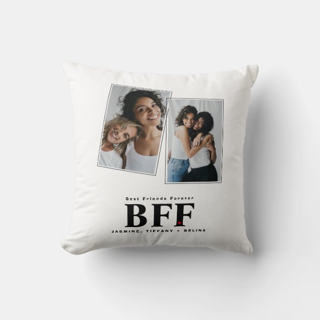 Best Friends Forever BFF Bestie Photo Pillow Kussen (Voorkant)