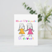 Best Friends Forever BFF-cadeautjes Briefkaart (Staand voorkant)