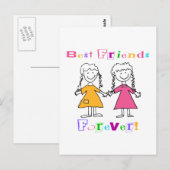 Best Friends Forever BFF-cadeautjes Briefkaart (Voorkant / Achterkant)