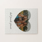 Best Friends Forever BFF Custom Heart Photo White Legpuzzel (Horizontaal)