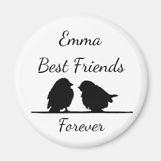 Best Friends Forever, BFF Cute Birds Magneet (Voorkant)