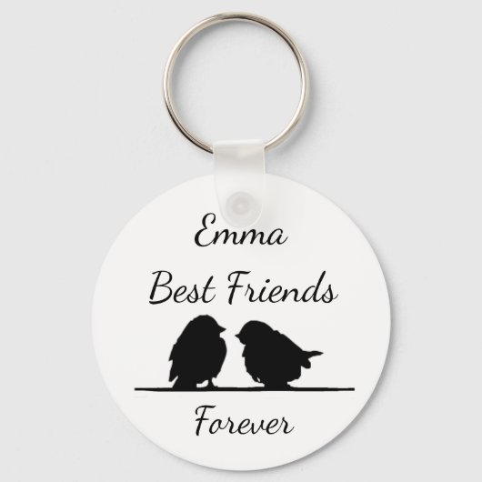 Best Friends Forever, BFF Cute Birds Sleutelhanger (Voorkant)