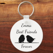 Best Friends Forever, BFF Cute Birds Sleutelhanger (Voorkant)