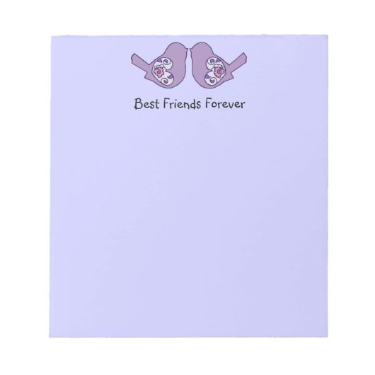 Best Friends Forever, BFF Cute Tortelduifjes Notitieblok (Voorkant)