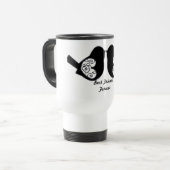 Best Friends Forever, BFF Cute Tortelduifjes Reisbeker (Voorkant links)