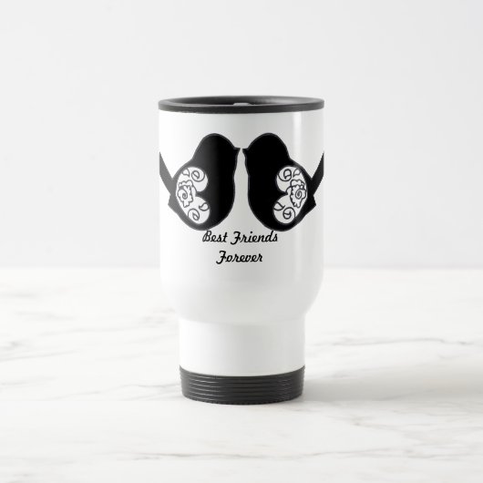 Best Friends Forever, BFF Cute Tortelduifjes Reisbeker (Center)