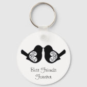 Best Friends Forever, BFF Cute Tortelduifjes Sleut Sleutelhanger (Achterkant)