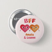 Best Friends Forever BFF schattige Sticker van het Ronde Button 5,7 Cm (Voorkant /achterkant)