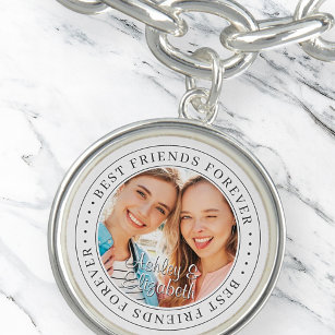 Best Friends Forever BFF Simple Moderne Photo Armband