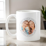 Best Friends Forever BFF Simple Moderne Photo Koffiemok<br><div class="desc">Dit eenvoudige en klassieke ontwerp is samengesteld uit serif typografie en voegt een douanefoto toe. "Beste vrienden voor altijd" circuleert de foto van je vrienden</div>