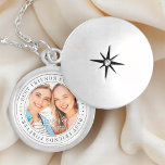 Best Friends Forever BFF Simple Moderne Photo Locket Ketting<br><div class="desc">Dit eenvoudige en klassieke ontwerp is samengesteld uit serif typografie en voegt een douanefoto toe. "Beste vrienden voor altijd" circuleert de foto van je vrienden</div>