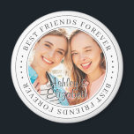 Best Friends Forever BFF Simple Moderne Photo Magneet<br><div class="desc">Dit eenvoudige en klassieke ontwerp is samengesteld uit serif typografie en voegt een douanefoto toe. "Beste vrienden voor altijd" circuleert de foto van je vrienden</div>