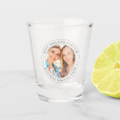 Best Friends Forever BFF Simple Moderne Photo Shot Glas (Voorkant)