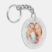 Best Friends Forever BFF Simple Moderne Photo Sleutelhanger (Voorkant Links)