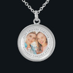 Best Friends Forever BFF Simple Moderne Photo Sterling Zilver Ketting<br><div class="desc">Dit eenvoudige en klassieke ontwerp is samengesteld uit serif typografie en voegt een douanefoto toe. "Beste vrienden voor altijd" circuleert de foto van je vrienden</div>