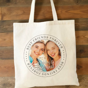 Best Friends Forever BFF Simple Moderne Photo Tote Bag