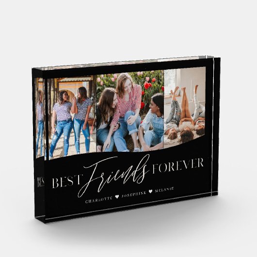 Best Friends Forever BFFs 3Photo Keepomwille Black Fotoblokken (Links)