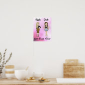 Best Friends Forever Blonde Brunette High Mode Poster (Keuken)