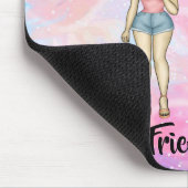 Best Friends Forever Blonde en Brunette Custom Muismat (Hoek)