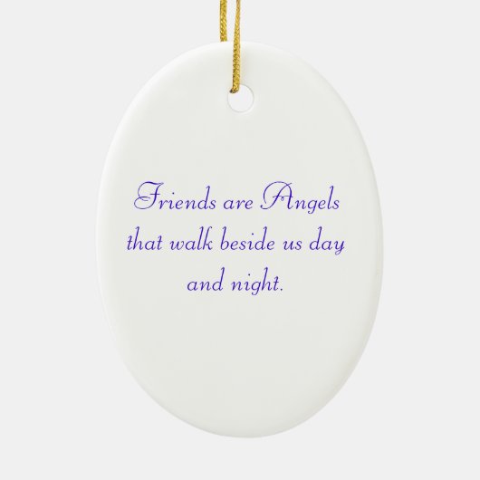 Best Friends Forever Blue Angel - Ornament (Achterkant)