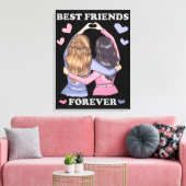 Best Friends Forever Canvas Afdruk (Insitu (Woonkamer))