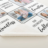 Best Friends Forever Custom 5 Photo Friendship Sherpa Deken (3/4)