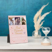Best Friends Forever – Custom Friendship Plaque Fotoplaat (Zijkant)
