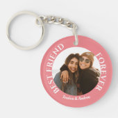 Best Friends Forever Custom Photo and Name Keycha Sleutelhanger (Voorkant)