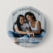 Best Friends Forever Custom Photo & Name Button (Voorkant)