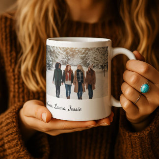 Best Friends Forever Custom Photo Personalized Cof Mok