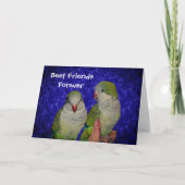 Best Friends Forever Cute Birds Friendship Kaart (Voorkant)