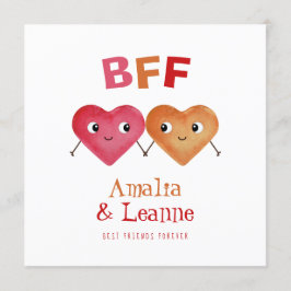 Best Friends Forever Cute Friendship Valentijn