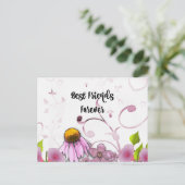 Best Friends Forever, Daisy Graphic Design Briefkaart (Staand voorkant)