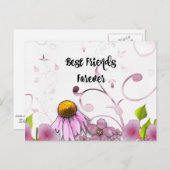 Best Friends Forever, Daisy Graphic Design Briefkaart (Voorkant / Achterkant)