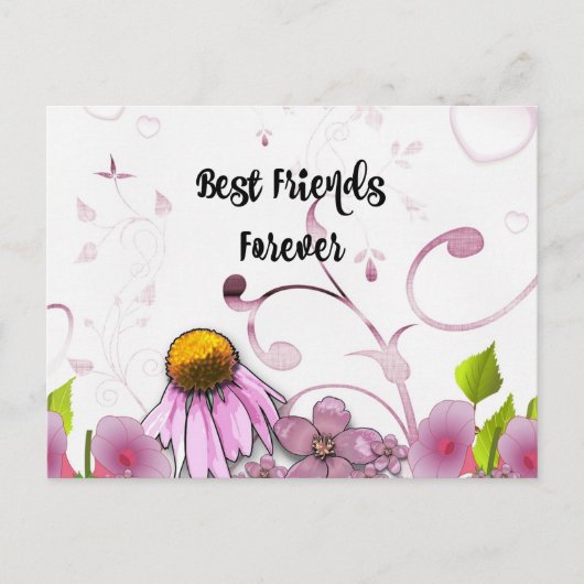 Best Friends Forever, Daisy Graphic Design Briefkaart (Voorkant)