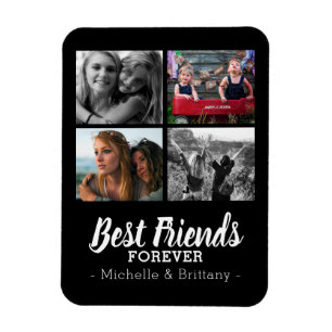 Best Friends Forever Foto Collage Fridge Magneet